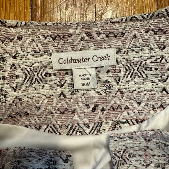 Coldwater Creek jacquard jacket with embellished pockets - Picture 5 of 8